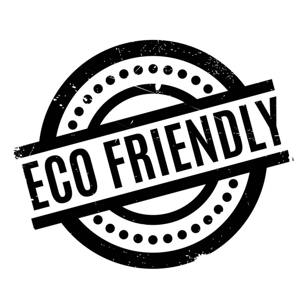 エコ フレンドリーなゴム製スタンプ — ストックベクタ