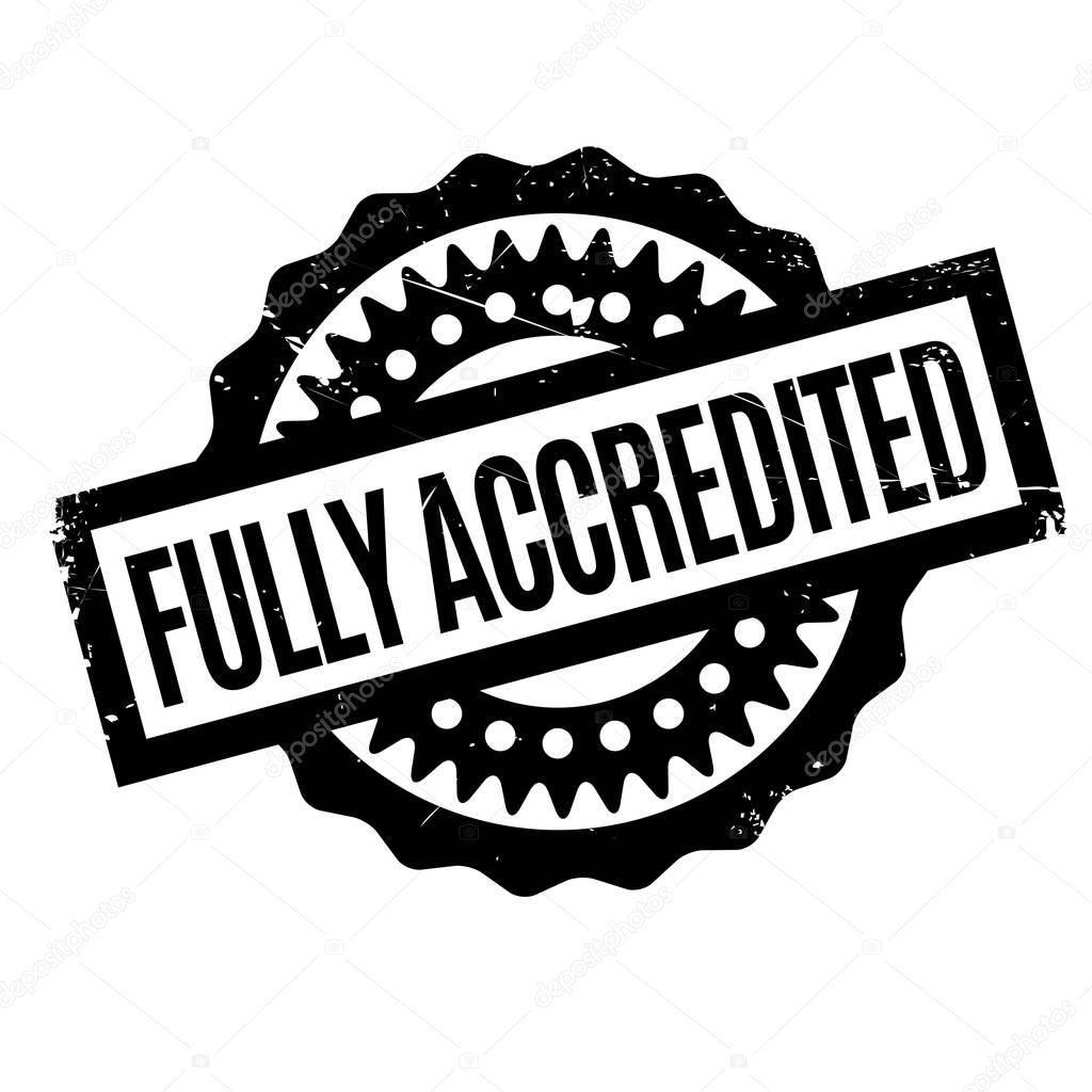 Fully Accredited rubber stamp