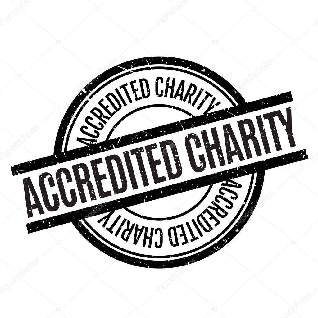 Accredited Charity rubber stamp