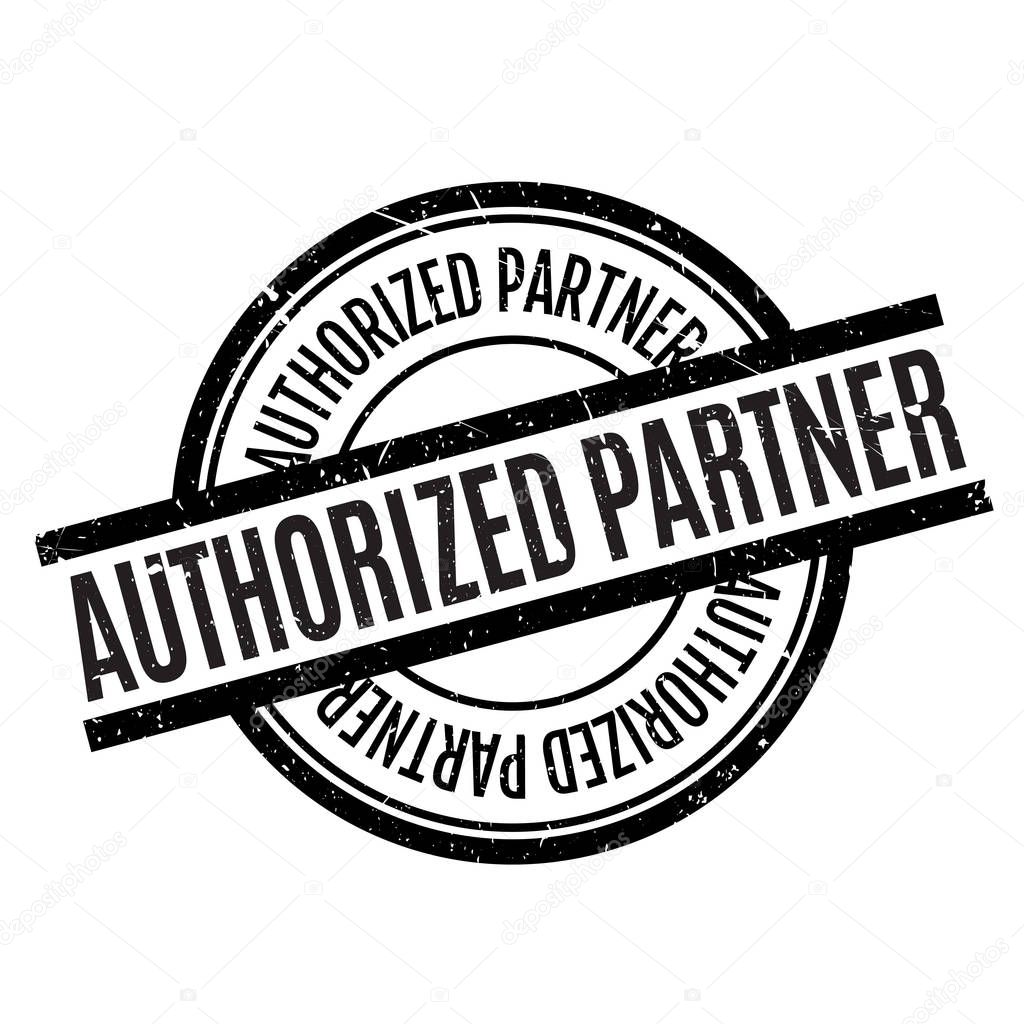Authorized Partner rubber stamp