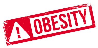 Obesity rubber stamp clipart