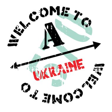 Ukrayna damga kauçuk grunge