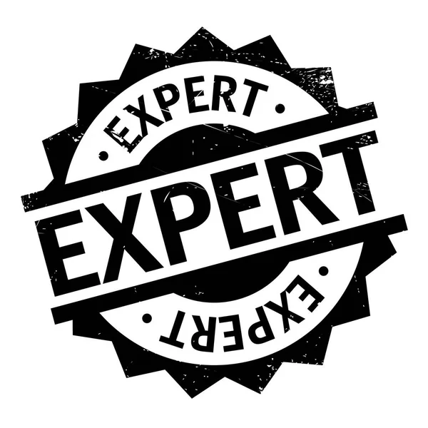 Expert gummistämpel — Stock vektor