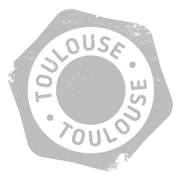 Grunge de goma de sello Toulouse — Vector de stock