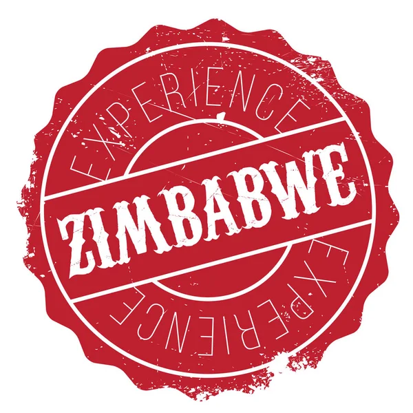 Timbre Zimbabwe caoutchouc grunge — Image vectorielle