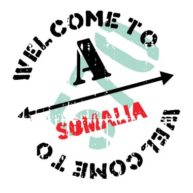 Somali damga kauçuk grunge