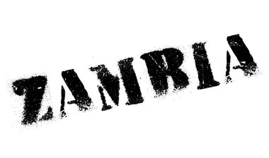 Zambiya damga kauçuk grunge