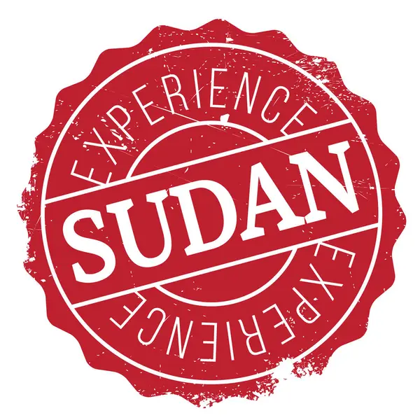 Σουδάν σφραγίδα καουτσούκ grunge — Διανυσματικό Αρχείο