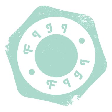Fiji damga kauçuk grunge