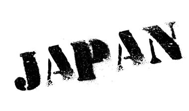 Japonya damga kauçuk grunge