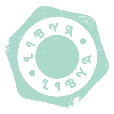 Libya damga kauçuk grunge