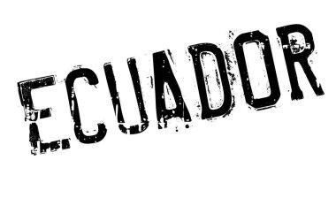 Ekvador damga kauçuk grunge