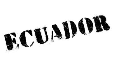 Ekvador damga kauçuk grunge