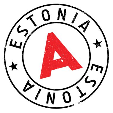 Estonya damga kauçuk grunge