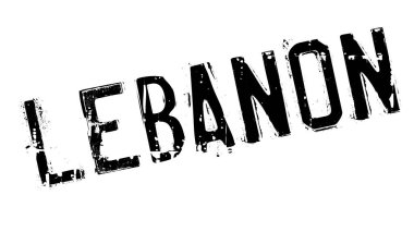 Lübnan damga kauçuk grunge