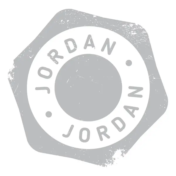 Jordanië stempel rubber grunge — Stockvector