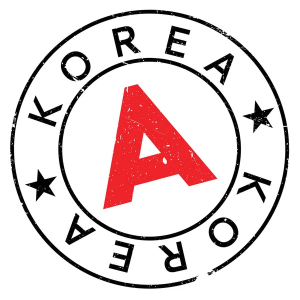 Timbre Corée caoutchouc grunge — Image vectorielle