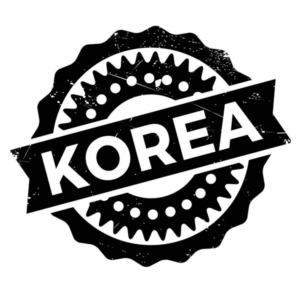 Corea sello goma grunge — Vector de stock