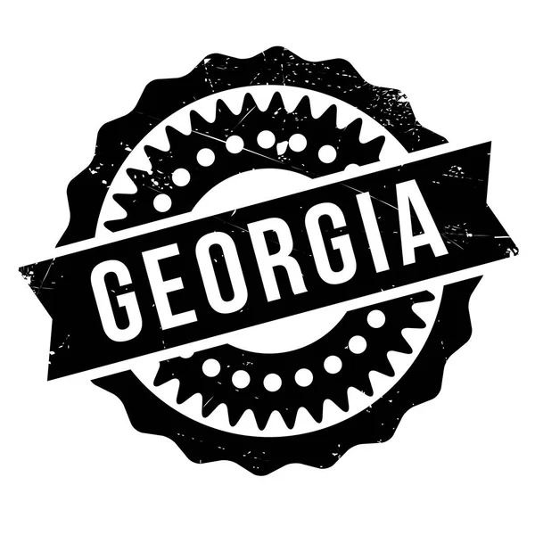 Georgia damgasını kauçuk grunge — Stok Vektör