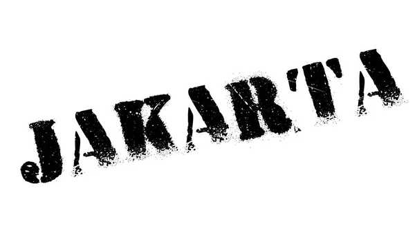 Tampon Jakarta caoutchouc grunge — Image vectorielle