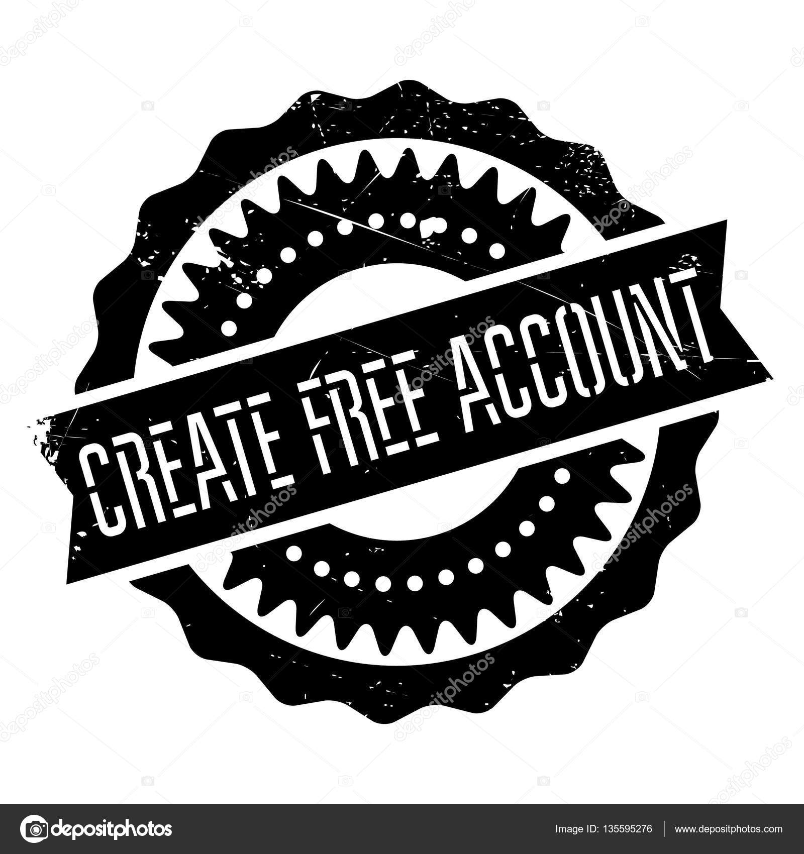 Create Free Account Stamp Stock Vector C Lkeskinen0 135595276