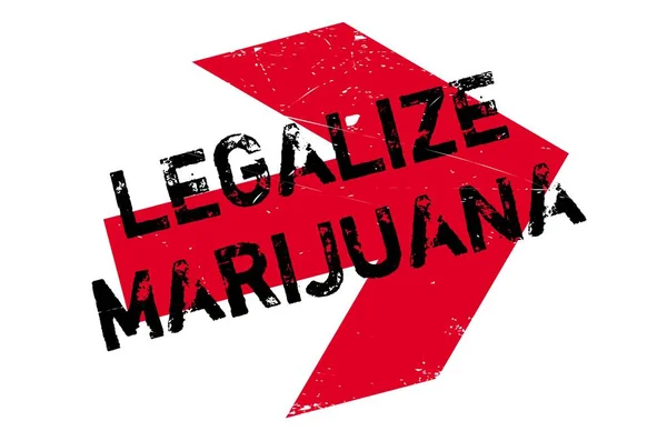 Legalize marijuana stamp — Stock Vector