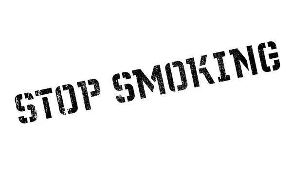 Smettere di fumare timbro — Vettoriale Stock
