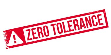 Zero Tolerance rubber stamp clipart