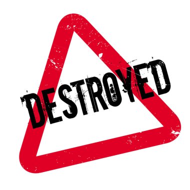 Yok edilen lastik damgası