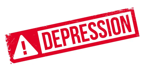 Carimbo de borracha de depressão —  Vetores de Stock