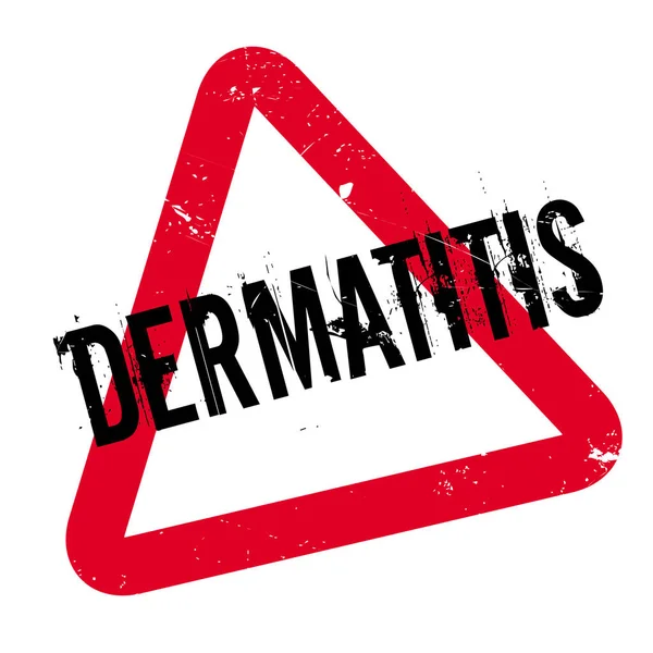 Dermatit gummistämpel — Stock vektor