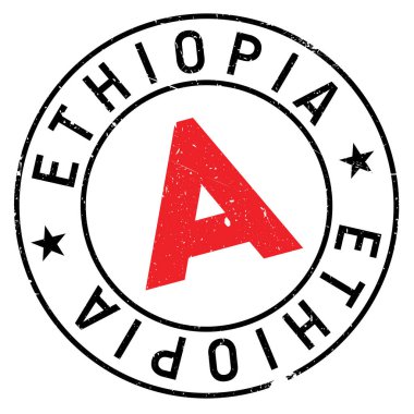 Etiyopya damga kauçuk grunge