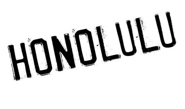 Honolulu damga kauçuk grunge
