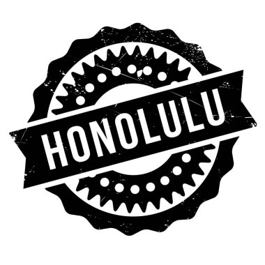 Honolulu damga kauçuk grunge