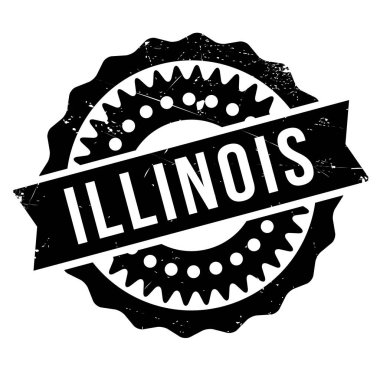Illinois damga kauçuk grunge