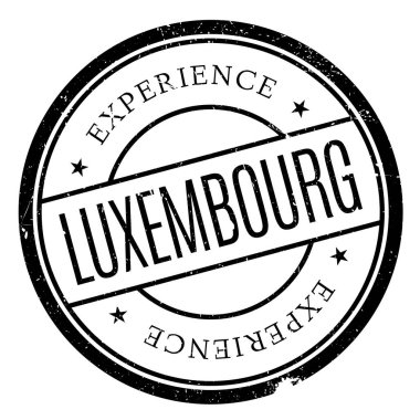 Lüksemburg damga kauçuk grunge