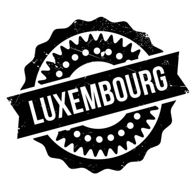 Lüksemburg damga kauçuk grunge