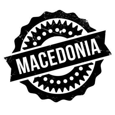 Makedonya damga kauçuk grunge