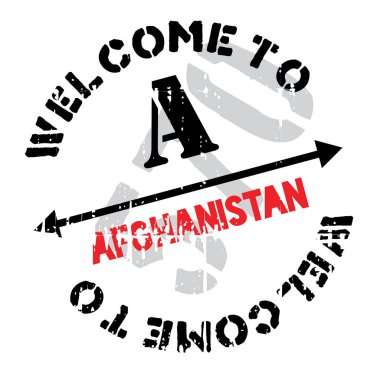 Afganistan damga kauçuk grunge