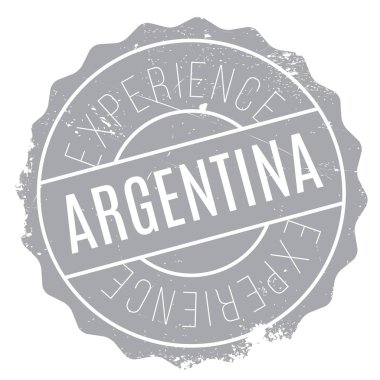 Arjantin damga kauçuk grunge