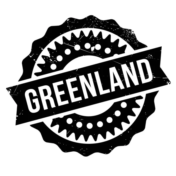 Γροιλανδία σφραγίδα καουτσούκ grunge — Διανυσματικό Αρχείο