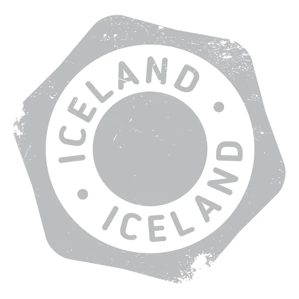 Island Stempel Gummi Grunge — Stockvektor