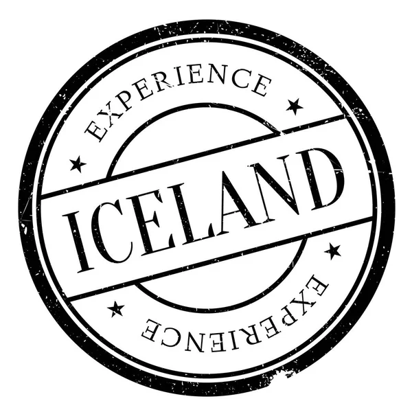 Islanda timbro grunge gomma — Vettoriale Stock