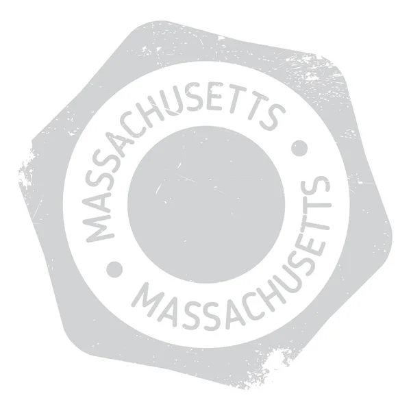 Massachusetts bélyegző gumi grunge — Stock Vector