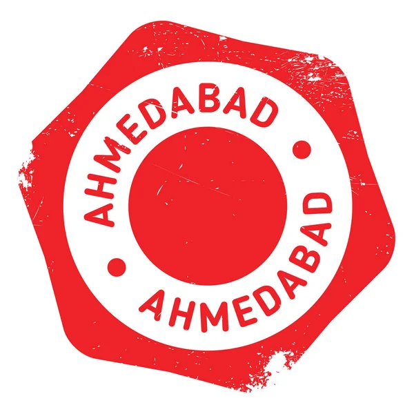 Ahmedabad timbro gomma grunge — Vettoriale Stock