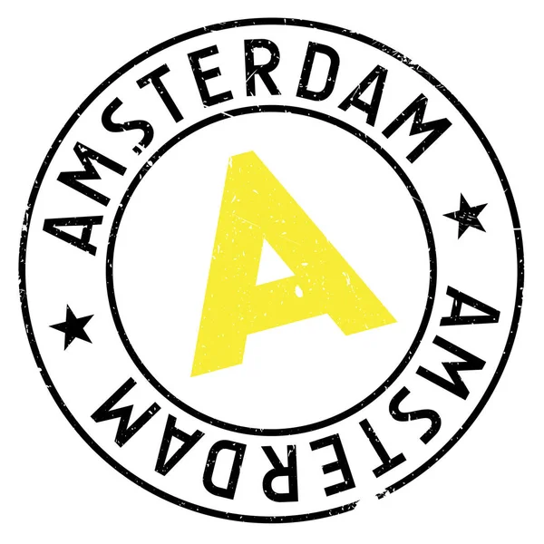 Amsterdam timbre caoutchouc grunge — Image vectorielle