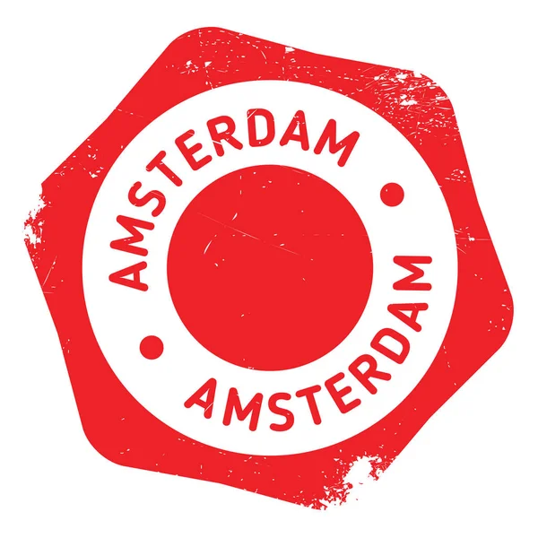 Amszterdam bélyegző gumi grunge — Stock Vector