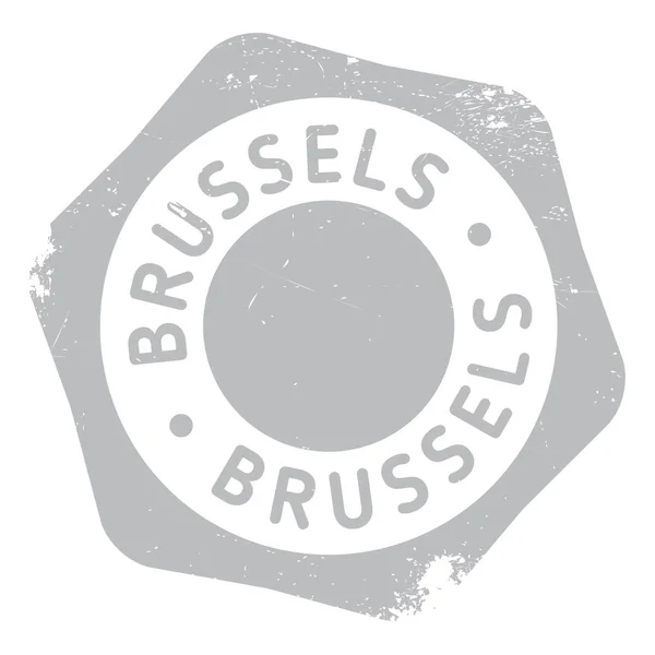 Brussel stempel rubber grunge — Stockvector