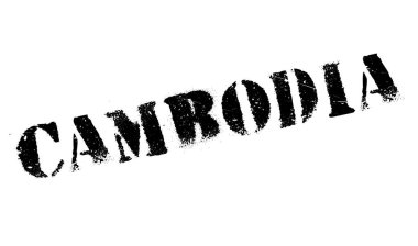 Kamboçya damga kauçuk grunge