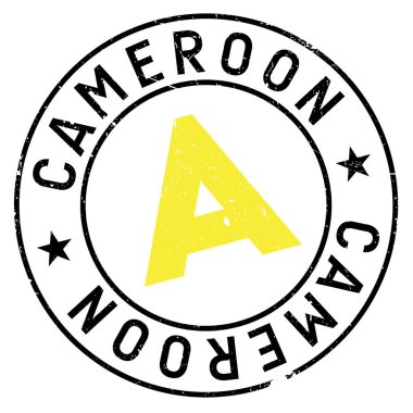 Kamerun damga kauçuk grunge